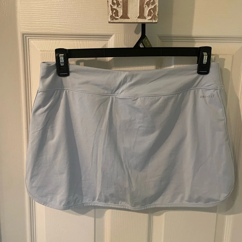 Nike Dri Fit Light Blue Tennis Skirt - Size Large - Picture 2 of 4